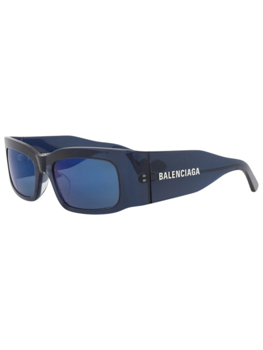 New Balenciaga Women's Sunglasses Square Rectangle Recycled Acetate Frame Unisex